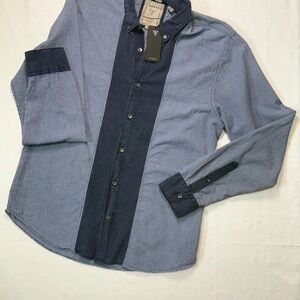 Guess Blue Button-Up Shirt